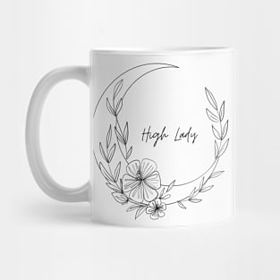 High Lady Crescent Moon T-Shirt - ACOTAR Inspired Feyre Rhysand Shirt Mug